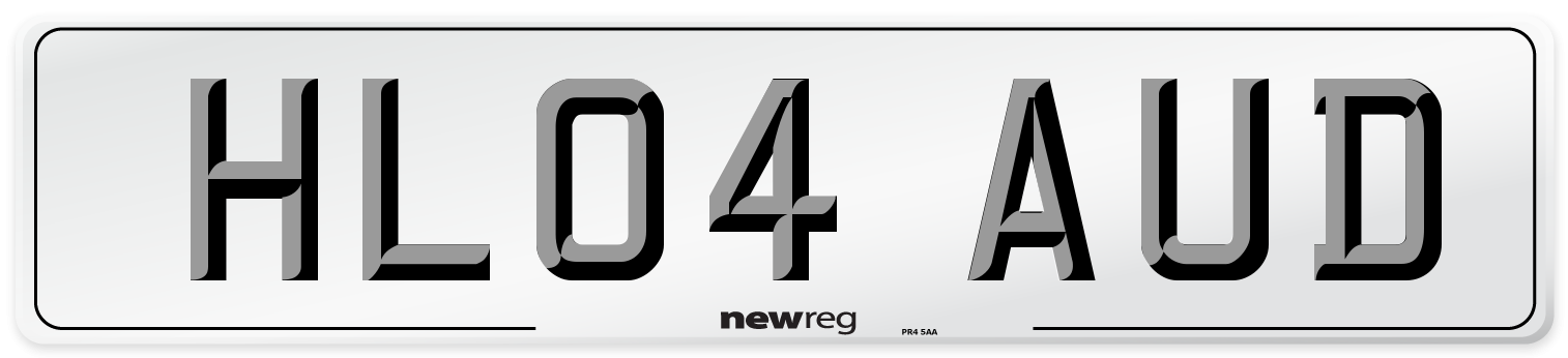 HL04 AUD Number Plate from New Reg